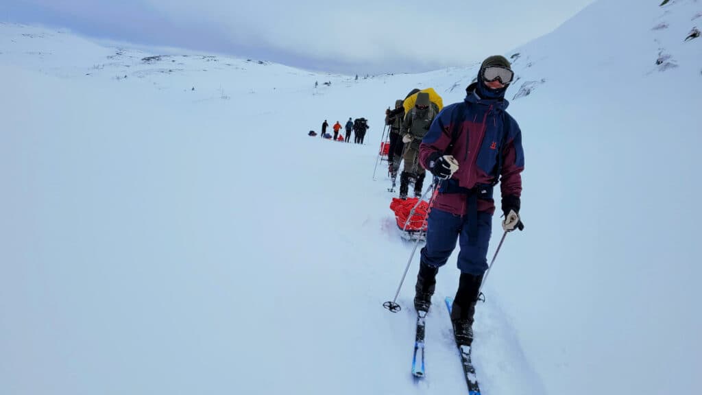 Friluftsledarkurs Vinterfjäll del 1