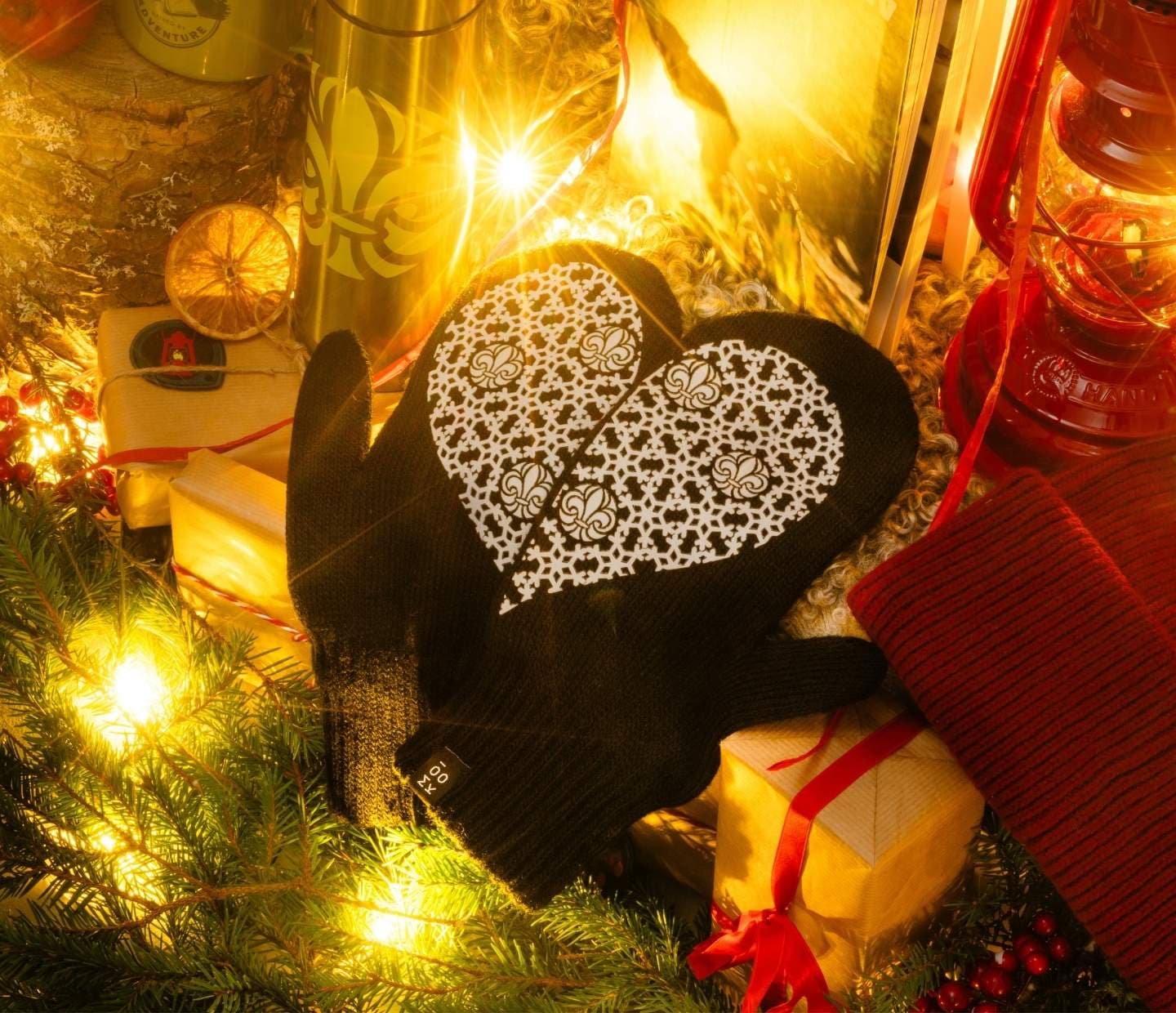 Reflexvantar i merinoullsblandning