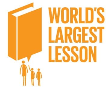 Worlds largest lesson logga