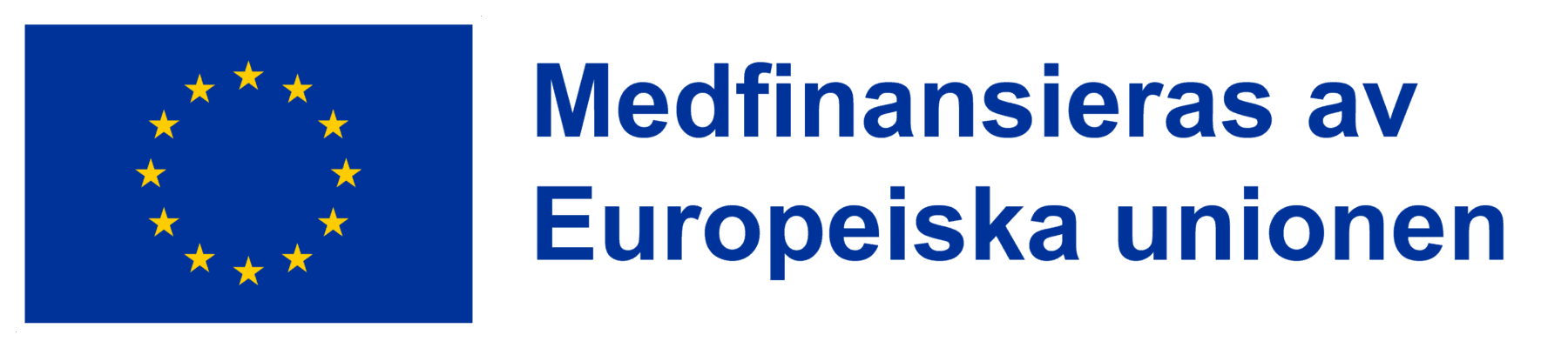 Eu-flaggan och en text som förklarar att denna sida innehåller något som finansieras av EU